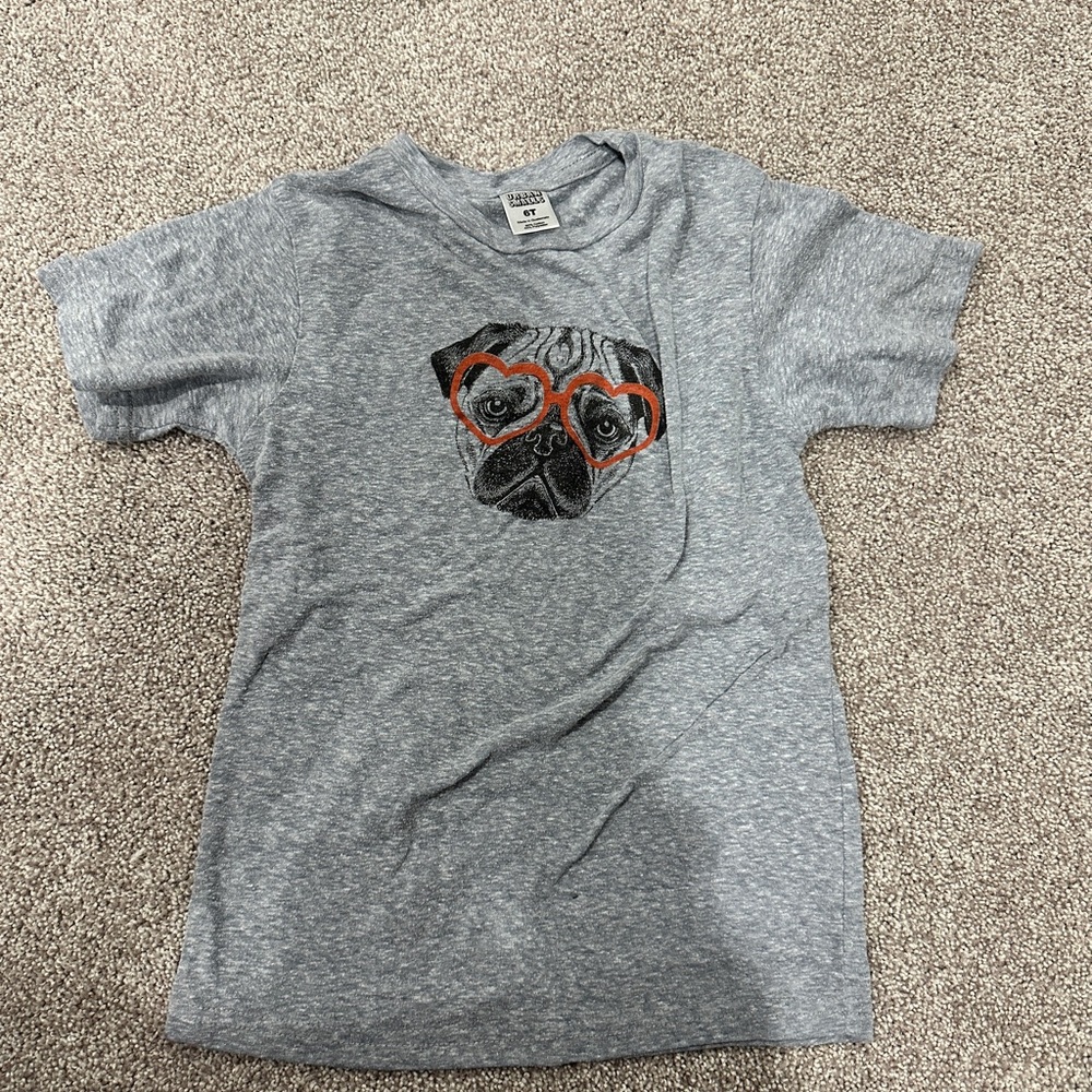 Kids Pug Valentines Day Shirt